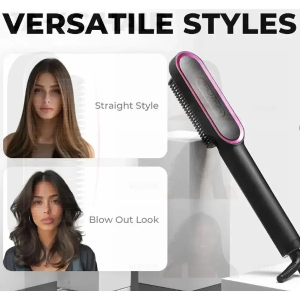 TYMO Ring Hair Straightening Comb, Comb and Flat Iron, New In Open Box